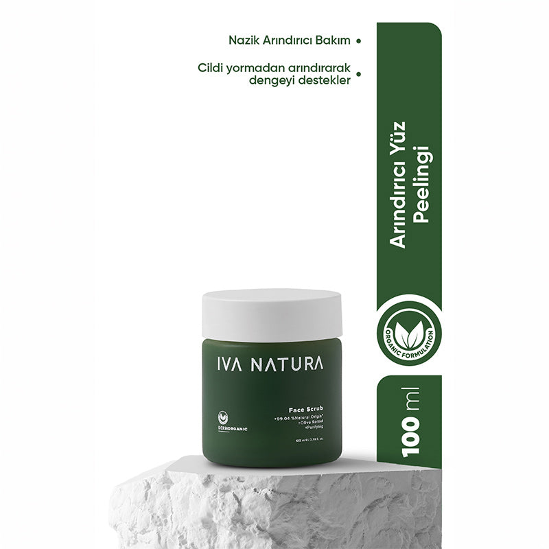 Iva Natura Organic Face Scrub with Olive Seed Powder 100 ml