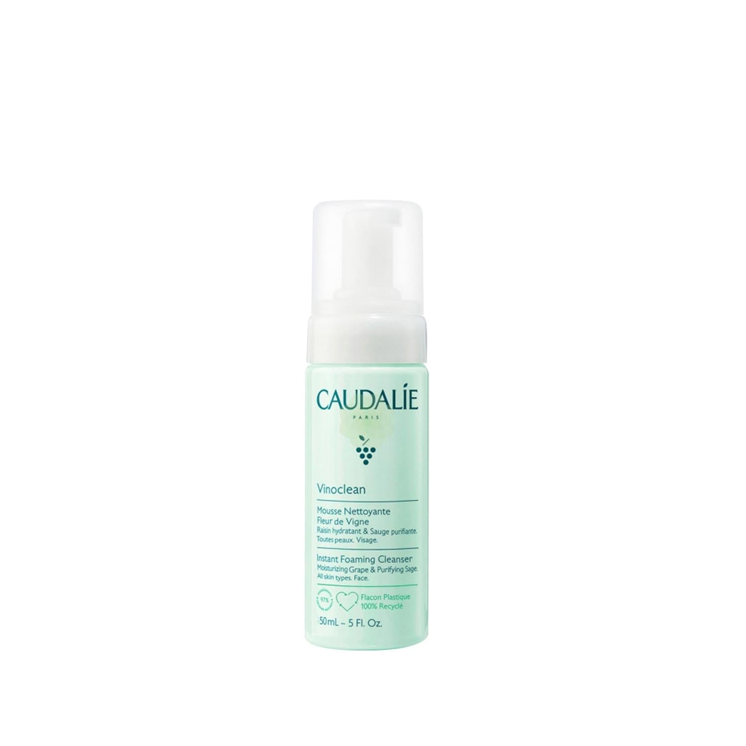 Caudalie Vinoclean Face Cleansing Foam - Gentle Skincare for Travel, 1.69 fl oz Caudalie Vinoclean Face Cleansing Foam - Gentle & Natural Skincare Caudalie Vinoclean, Face cleansing foam, Skincare products, Natural cosmetics, Travel size skincare, Gentle skincare, Portable skincare, Vinotherapy, Grape-based skincare, Cosmetic products, Beauty and personal care, Facial cleansing products