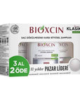 Bioxcin Klasik Shampoo for Oily Hair, Anti Hair Loss, 3x300ml - Gentle, Paraben-Free, Genesis Technology - Shampoo