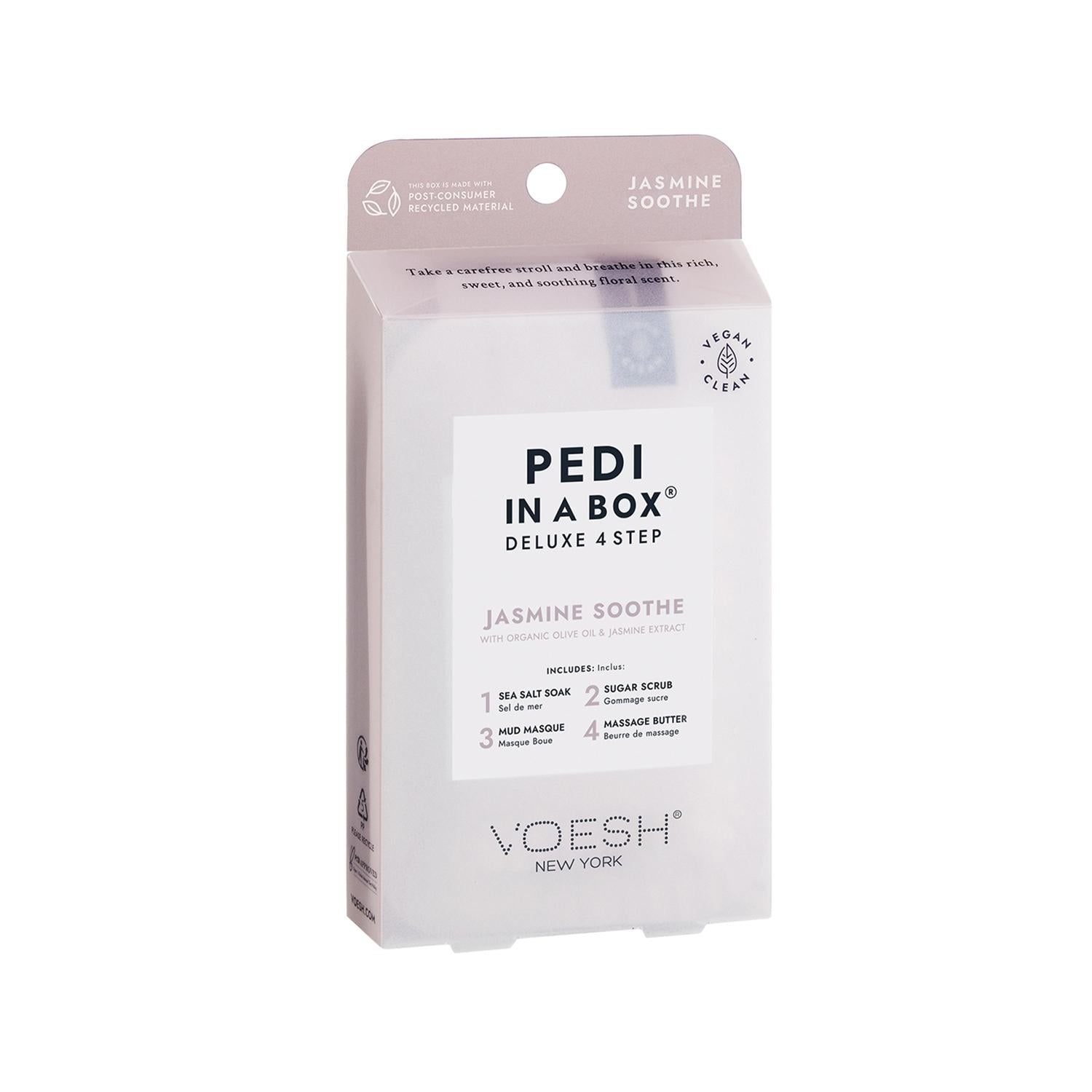 Voesh New York Deluxe Pedicure Kit - 4-Step At-Home Pedicure Set with Jasmine Scent Voesh New York 4-Step Pedicure Kit - Jasmine Scented pedicure kit, at-home pedicure, Voesh New York, deluxe pedicure set, 4-step pedicure, jasmine scented pedicure, self-care, personal grooming, beauty routine, luxury pedicure, travel pedicure, gift ideas, spa day at home, pedicure set, beauty kits, at-home spa experience