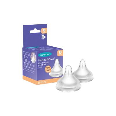 Lansinoh Natural Wave Baby Bottle Nipple Slow Flow 2 Pieces - image 9