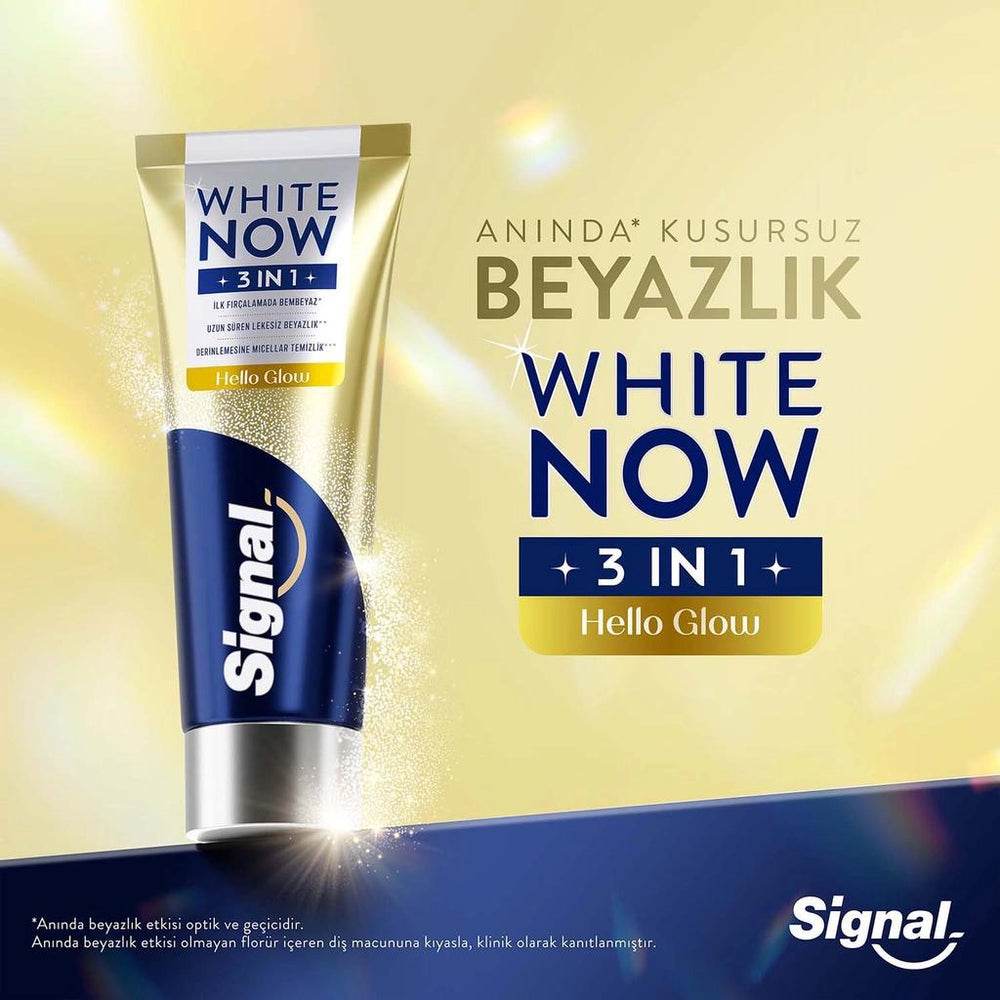 Signal White Now Hello Glow 3-in-1 Whitening Toothpaste 75 ml