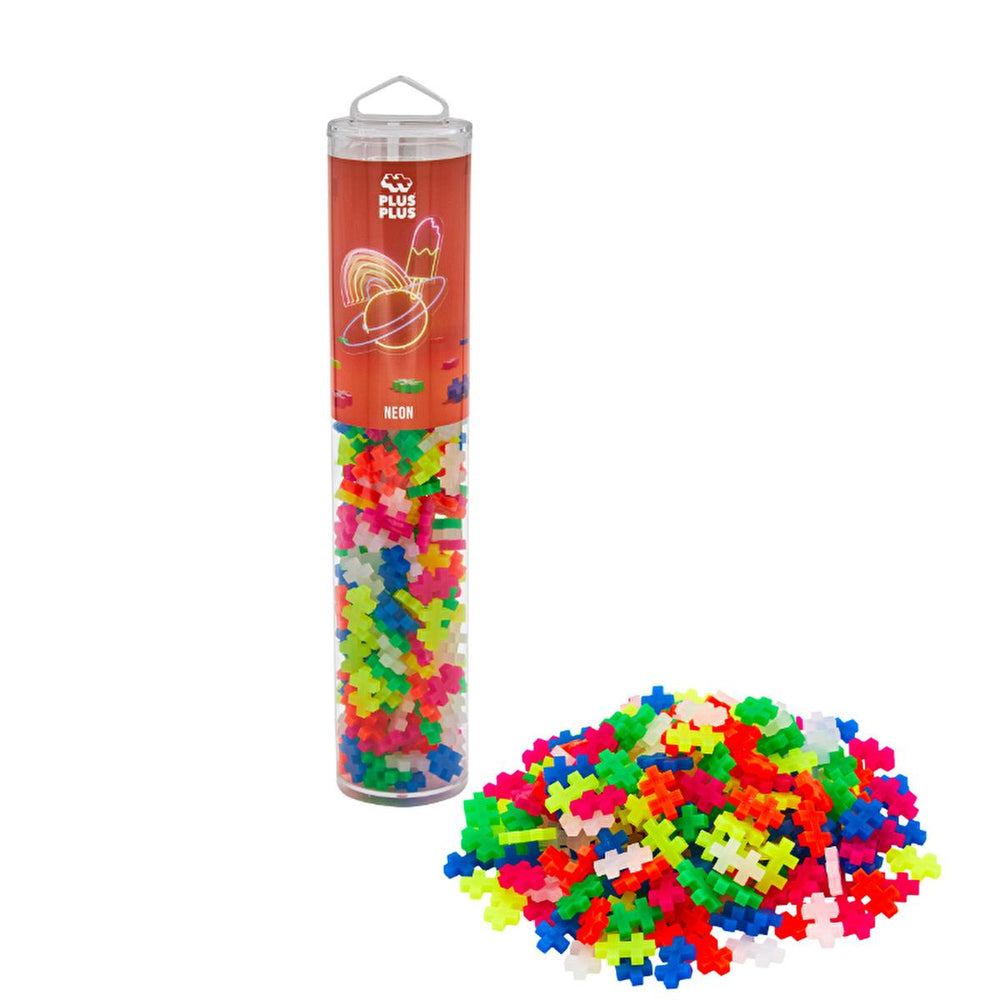 Plus Plus Fosforlu Mix 240 Piece Construction Toy - Glowing Creative Building Set, Made in Denmark - view 3