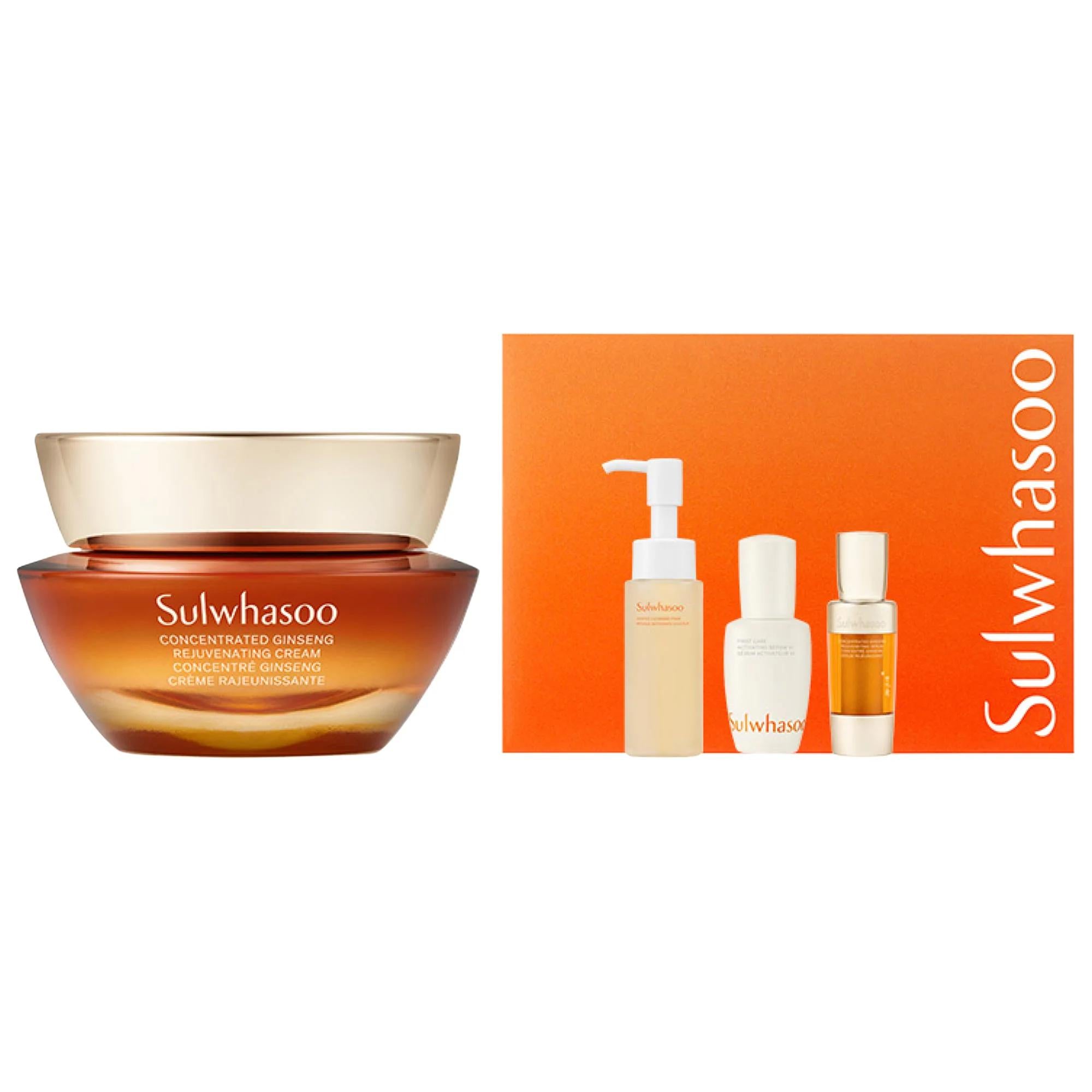 Sulwhasoo First Care Trial Kit: Korean Skincare for Anti-Aging, Fine Line Reduction & Ultimate Skin Radiance - Vegan & Gluten-Free Sulwhasoo Korean Skincare Kit: Anti-Aging & Radiance Korean skincare kit, anti-aging skincare, ginseng skincare, fine line reduction, skin radiance, Sulwhasoo trial kit, vegan skincare, gluten-free skincare, skincare routine for dry skin, skincare routine for oily skin, Korean beauty, K-beauty, skincare set, trial kit, travel skincare, skincare gifts, gifts for her, fine lines,
