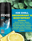 Axe Ice Chill Men's 48-Hour Protection Deodorant Spray - Long Lasting Freshness for Active Men Axe Ice Chill Deodorant Spray - 48 Hour Protection Axe Ice Chill Deodorant, Men's Deodorant Spray, 48-hour Deodorant Protection, Long-lasting Freshness, Male Grooming Products, Personal Hygiene, Deodorant Spray, Men's Grooming, Body Odor Protection, Freshness, Confidence, Active Lifestyle, Unique Fragrance, Mint and Lemon, 150 ml Spray