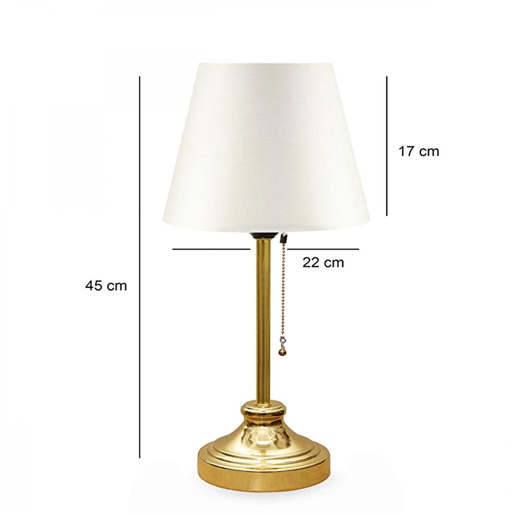 Homing Edel Gold Table Lamp with E27 Socket - Energy-Efficient LED Compatible Decorative Home Lighting