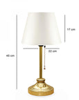 Homing Edel Gold Table Lamp with E27 Socket - Energy-Efficient LED Compatible Decorative Home Lighting Homing Edel Gold Table Lamp - LED Compatible Table Lamp, Edel Gold Lamp, E27 Socket Lamp, LED Compatible Lamp, Decorative Home Lighting, Energy-Efficient Lighting, Fabric Shade Lamp, Metal Body Lamp, Adjustable Lighting, Home Decor, Interior Design, Lighting Solutions, Stylish Lamps