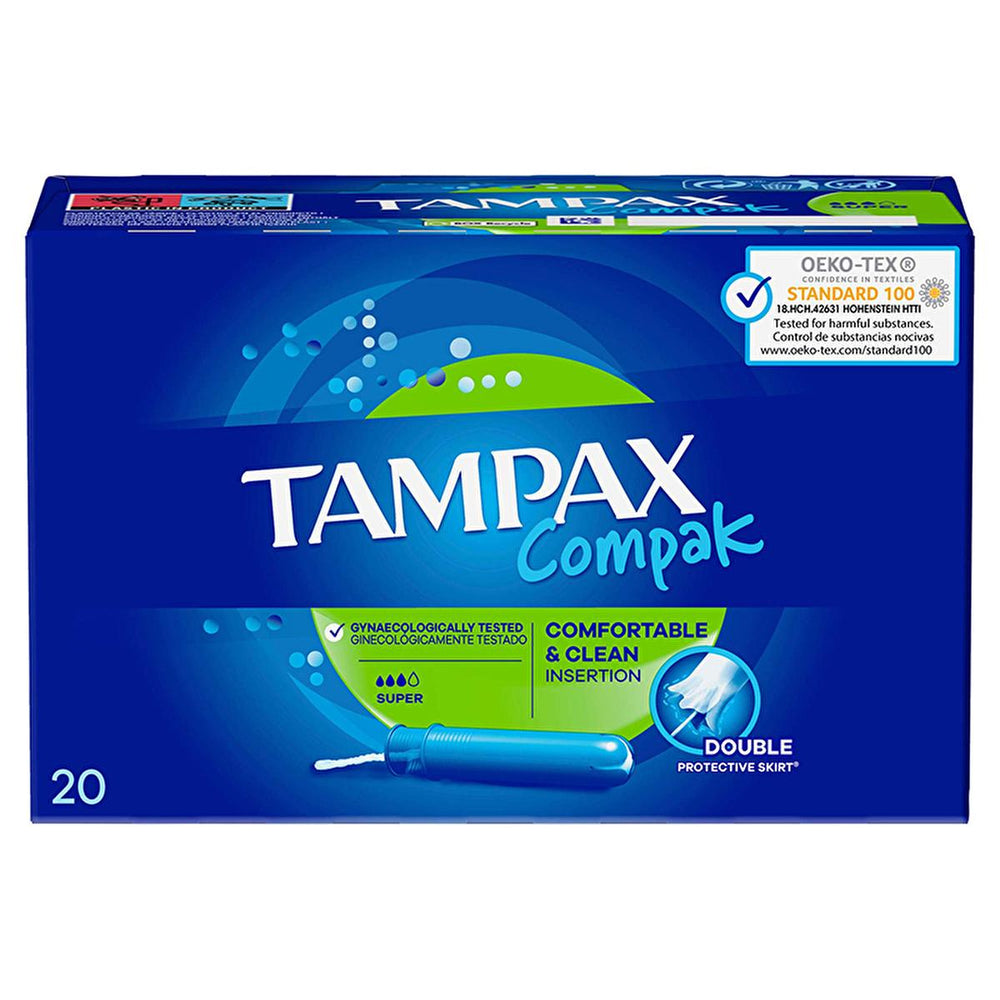 Tampax Compak Aplikatörlü Tampon - 20 Adet, Rahat ve Güvenli Adet Dönemi Çözümü - view 6