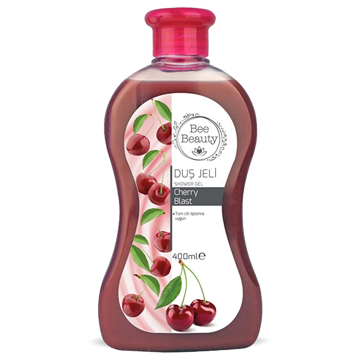 Bee Beauty Cherry Blast Shower Gel - Moisturizing & Refreshing 13.53 fl oz Bee Beauty Cherry Blast Shower Gel - Refreshing & Moisturizing shower gel, cherry scented, moisturizing, Bee Beauty, Duş Jeli, refreshing, gentle cleansing, Vitamin E, gliserin, personal care, scented shower gel, skin care, body wash, cleansing products