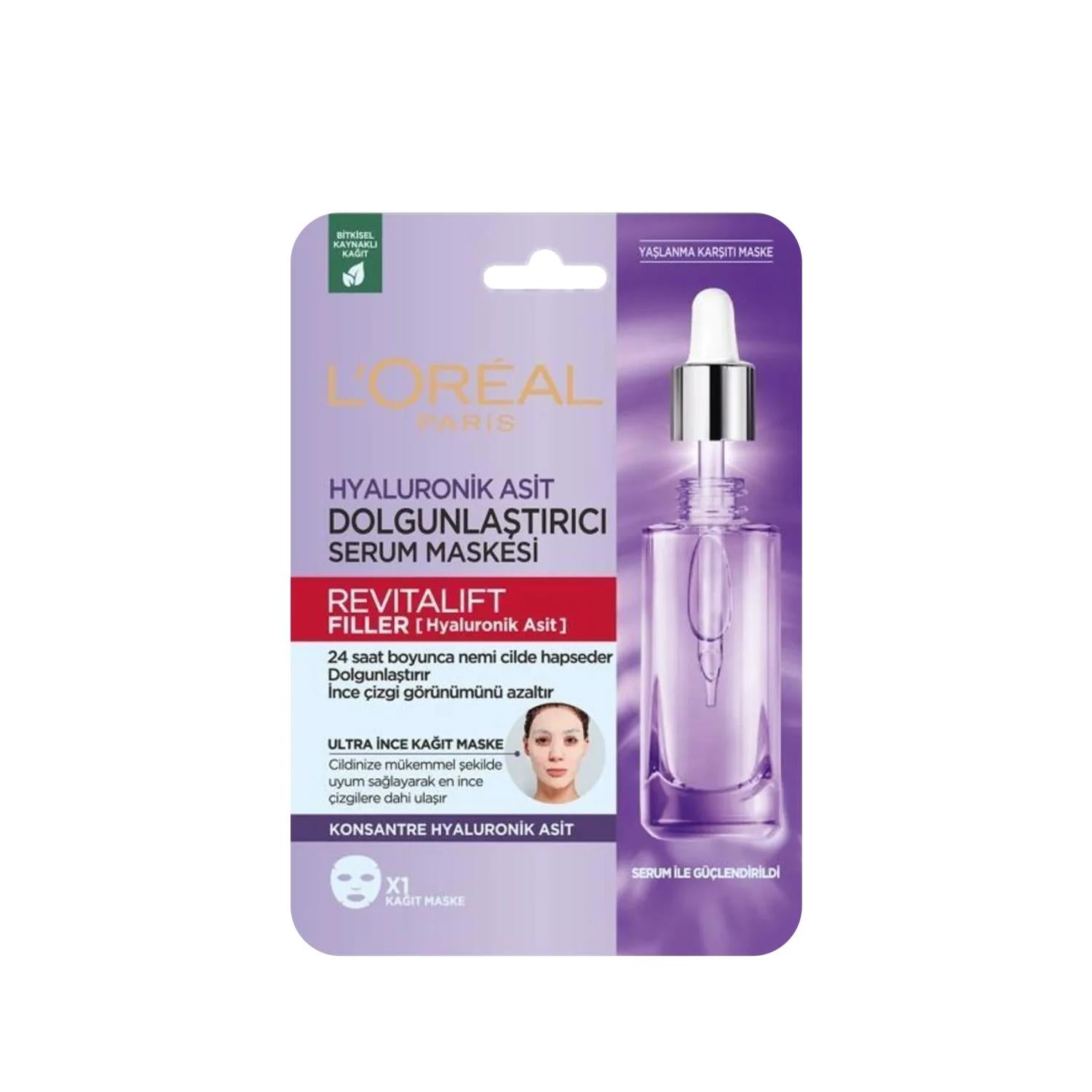 L'Oreal Paris Revitalift Face Mask - Anti-Aging, Moisturizing & Plumping Single-Use Sheet Mask for Revitalizing Skin L'Oreal Paris Revitalift Face Mask - Anti-Aging & Moisturizing L'Oreal Paris Revitalift Face Mask, anti-aging face mask, single-use face mask, revitalizing skincare, moisturizing face mask, sheet mask, skincare, beauty, anti-aging, hydration, plumping, face care, L'Oreal Paris, disposable mask, convenient skincare, on-the-go beauty