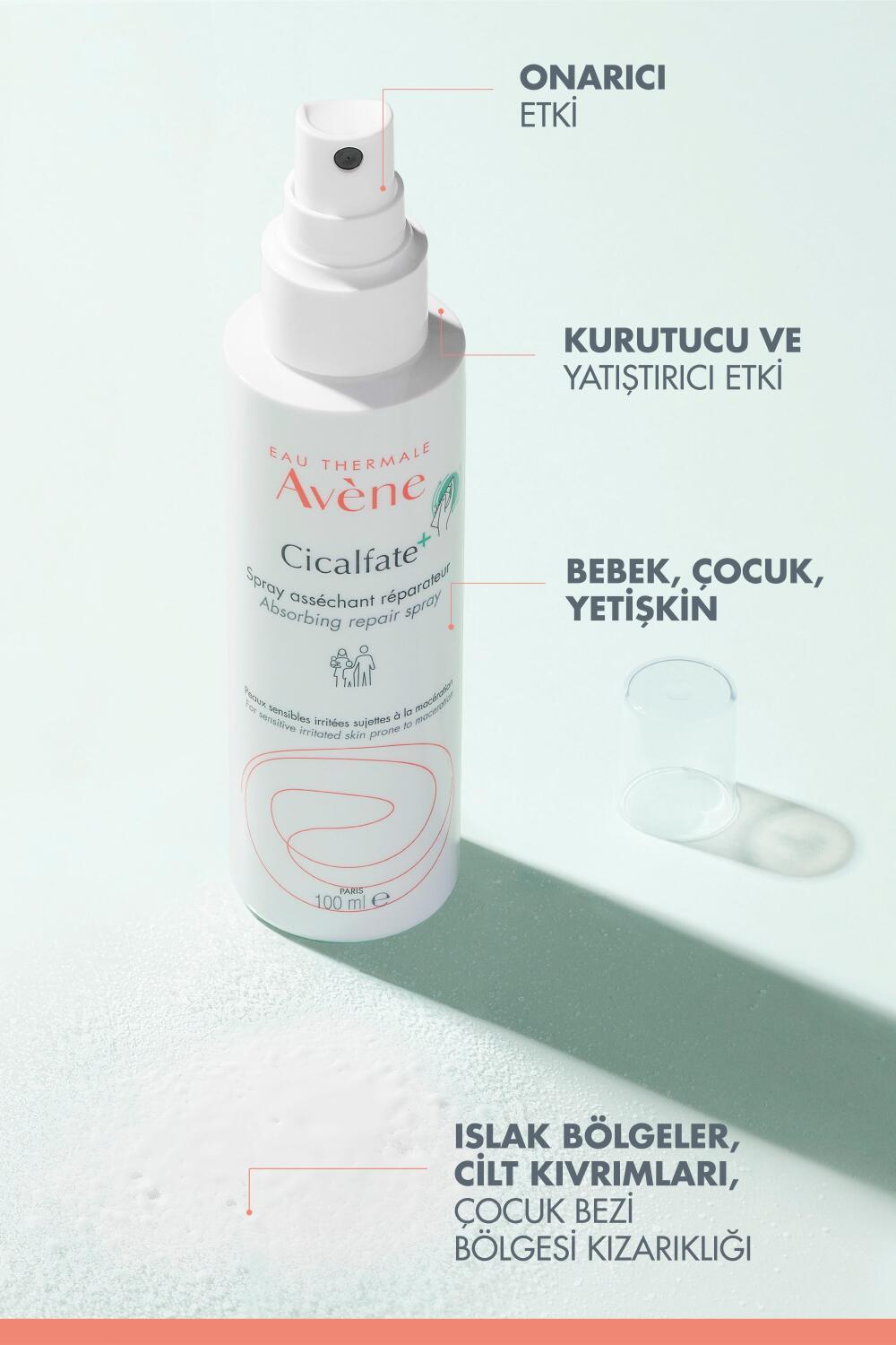 Avene Cicalfate+ Soothing Skin Spray for Sensitive Skin - 3.38 fl oz - Relieves Redness & Dryness Avene Cicalfate+ Soothing Skin Spray - Relief for Sensitive Skin soothing skin spray, sensitive skin care, skin redness relief, dry skin treatment, Avène Cicalfate+, gentle skincare, baby care, diaper rash relief, skin irritation solution, skin repair, Avène Thermal Water, C+-Restore, Copper-Zinc Sulfate, Zinc Oxide