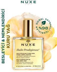 Nuxe Huile Prodigieuse Multi-purpose Dry Care Oil for Skin & Hair - 3.38 fl oz, Natural & Paraben-Free Nuxe Huile Prodigieuse Dry Care Oil - Natural & Paraben-Free Nuxe Huile Prodigieuse, multi-purpose dry care oil, natural skincare, paraben-free skincare, hair care oil, skin nourishment, moisturizing oil, dry skin care, cruelty-free, gentle skincare, argan oil, almond oil, sesame oil, Vitamin E, Orange Blossom fragrance, Magnolia scent, Vanilla fragrance