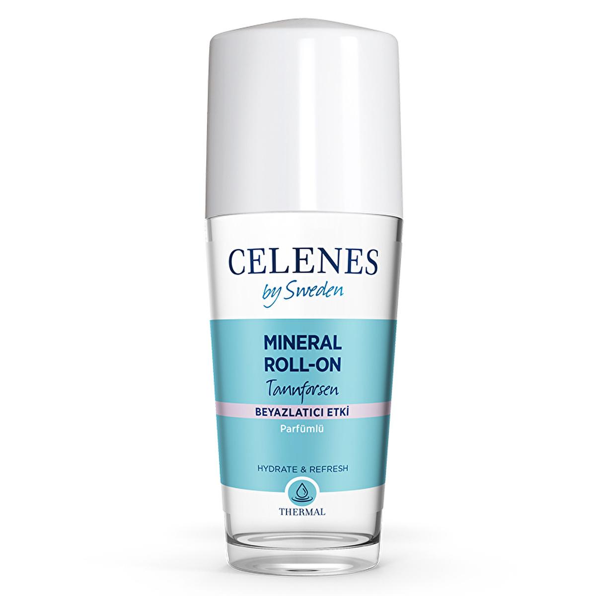 Celenes Thermal Whitening Roll-On Tannforsen - Natural Aluminum-Free Deodorant with Arbutin for Underarm Whitening Celenes Natural Roll-On Deodorant - Aluminum-Free & Arbutin Natural Roll-On Deodorant, Thermal Water Deodorant, Aluminum-Free Deodorant, Antiperspirant Free from Alcohol, Arbutin for Underarm Whitening, Natural Deodorant, Underarm Whitening, Deodorant for Sensitive Skin, Swedish Thermal Water, Mineral-Based Deodorant