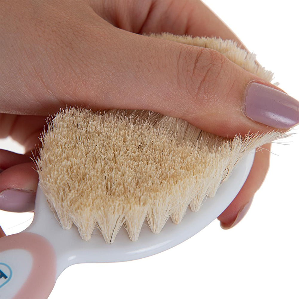 Babyjem Natural Bristle Baby Hair Brush and Comb Set - Gentle Detangling for Infants - view 4