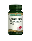 Natures Bounty Chromium Picolinate 200 Mcg Supplement - 100 Tablets, Gluten-Free, Lactose-Free, Supports Healthy Blood Sugar Levels Natures Bounty Chromium Picolinate 200 Mcg - Supports Healthy Blood Sugar Chromium Picolinate supplement, blood sugar support, dietary supplement for metabolic health, gluten-free supplement, lactose-free supplement, natural health products, health-conscious individuals, metabolic health support, dietary restrictions, gluten-free, lactose-free, natural supplements