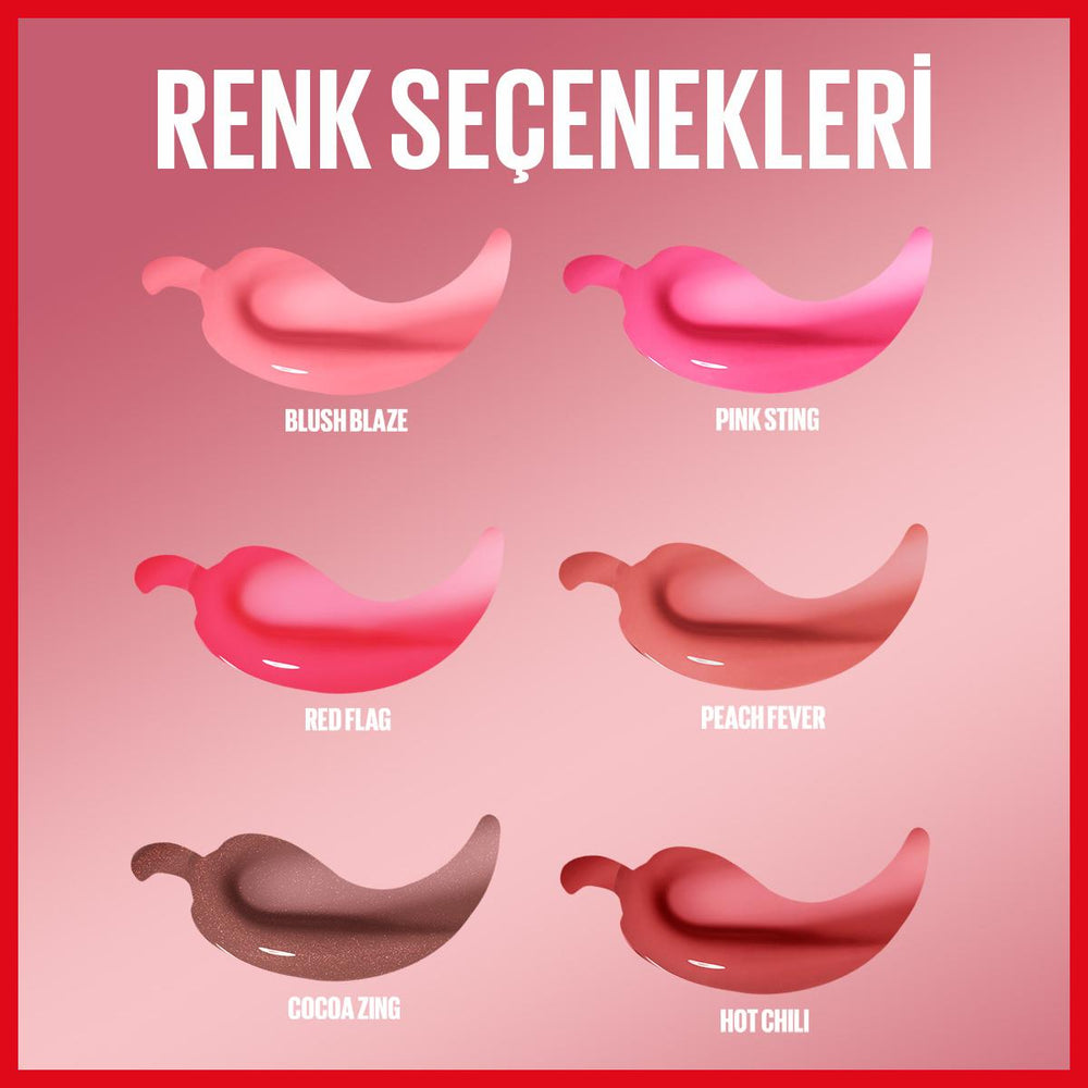 Maybelline New York Lifter Plump Dudak Parlatıcısı 006 Hot Chili - Instantly Plumps Lips, Long-Lasting Effect, - view 2