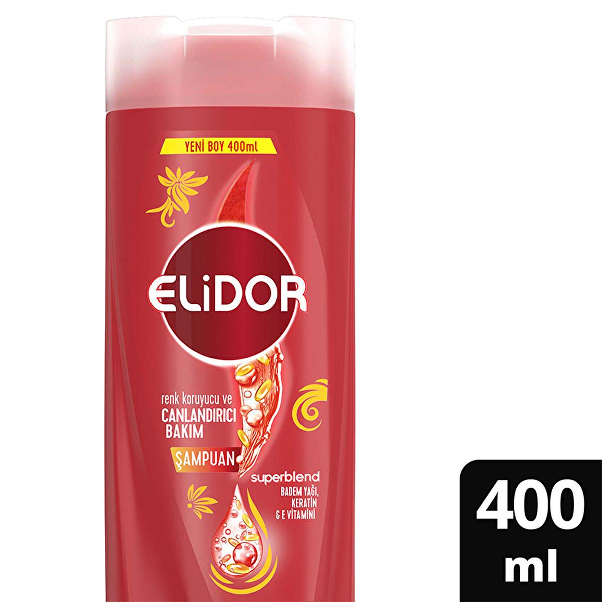 Elidor Superblend Color Protecting & Revitalizing Shampoo for Colored Hair - 13.53 fl oz Elidor Superblend Shampoo for Colored Hair - 13.53 fl oz colored hair shampoo, hair care for colored hair, nourishing shampoo, keratin hair care, Elidor Superblend Şampuan, color protect shampoo, revitalizing shampoo, hair color maintenance, healthy hair products, hair nourishment, colored hair care routine