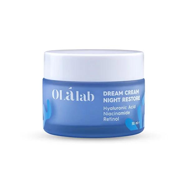 Olalab Retinol Anti-Aging Night Cream: Reduce Wrinkles, Deeply Moisturize, & Repair Skin with Hyaluronic Acid - 50ml Olalab Retinol Night Cream: Anti-Aging, Wrinkle Reduction Night cream, Retinol cream, Anti-aging cream, Hyaluronic acid cream, Niacinamide night cream, Squalane skincare, Wrinkle reduction cream, Skin repair night cream, Moisturizing night cream, Age defying cream, retinol, hyaluronic acid, niacinamide, squalene, shea butter, anti-aging, wrinkle reduction, skin repair, moisturizing, age defyi