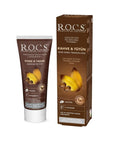 ROCS Coffee & Tobacco Toothpaste for Adults - SLS-Free, Vitamin E, 2.03 fl oz ROCS Coffee & Tobacco Toothpaste - SLS-Free, 2.03 fl oz Adult toothpaste, Coffee and tobacco stain remover, SLS-free toothpaste, Toothpaste with Vitamin E, Natural oral care products, Oral hygiene, Whitening toothpaste, Coffee lover's toothpaste, Tobacco stain remover, Fresh breath, Healthy gums, Gentle toothpaste, Chemical-free toothpaste, Enzyme-based toothpaste