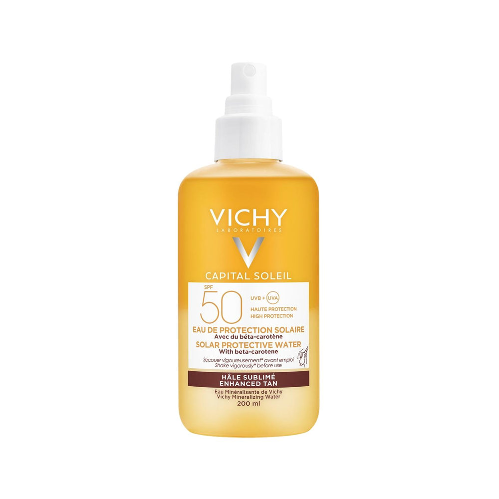Vichy Capital Soleil SPF 50+ Bronzing Sunscreen Spray for Sensitive Skin - 6.76 fl oz Vichy Capital Soleil SPF 50+ Bronzing Sunscreen Spray - 6.76 fl oz Vichy Capital Soleil, SPF 50+ sunscreen spray, bronzing sunscreen, sun protection spray, sunscreen for sensitive skin, outdoor activities, daily sun protection, easy sunscreen application, gentle sunscreen, sun-kissed glow, UV protection, cosmetic sunscreen, sensitive skin care