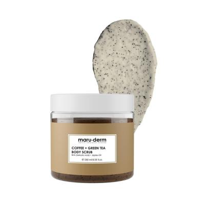 Maruderm Coffee + Green Tea Body Scrub for Nourished Skin - Vegan & Natural Exfoliant - view 3
