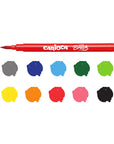 Carioca Super Brush Keçeli Boya Kalemi 10'lu - Washable Ink Brush Pens for Artistic Designs Carioca Super Brush Pens - Washable Ink for Art brush pen, calligraphy pen, washable ink pen, art supplies, Carioca Super Brush, artistic designs, calligraphy, washable ink, soft brush tip, vibrant colors, art materials, crafting tools, educational art supplies