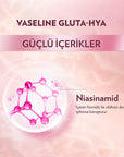 Vaseline Gluta-Hya Serum Etkili Canlandırıcı Vücut Losyonu - Moisturizing Body Lotion with Hyaluronic Acid & GlutaGlow Technology Vaseline Gluta-Hya Serum Body Lotion - Hydrate & Brighten Vaseline Gluta-Hya Serum Body Lotion, Moisturizing Body Lotion, Skin Brightening Lotion, Hyaluronic Acid Body Care, Dermatologically Tested Skincare, Hydrating Body Lotion, Brightening Body Care, GlutaGlow Technology, Niacinamide Enriched, Non-Greasy Moisturizer, Daily Skincare, Sensitive Skin Friendly, Radiant Skin, Dry S