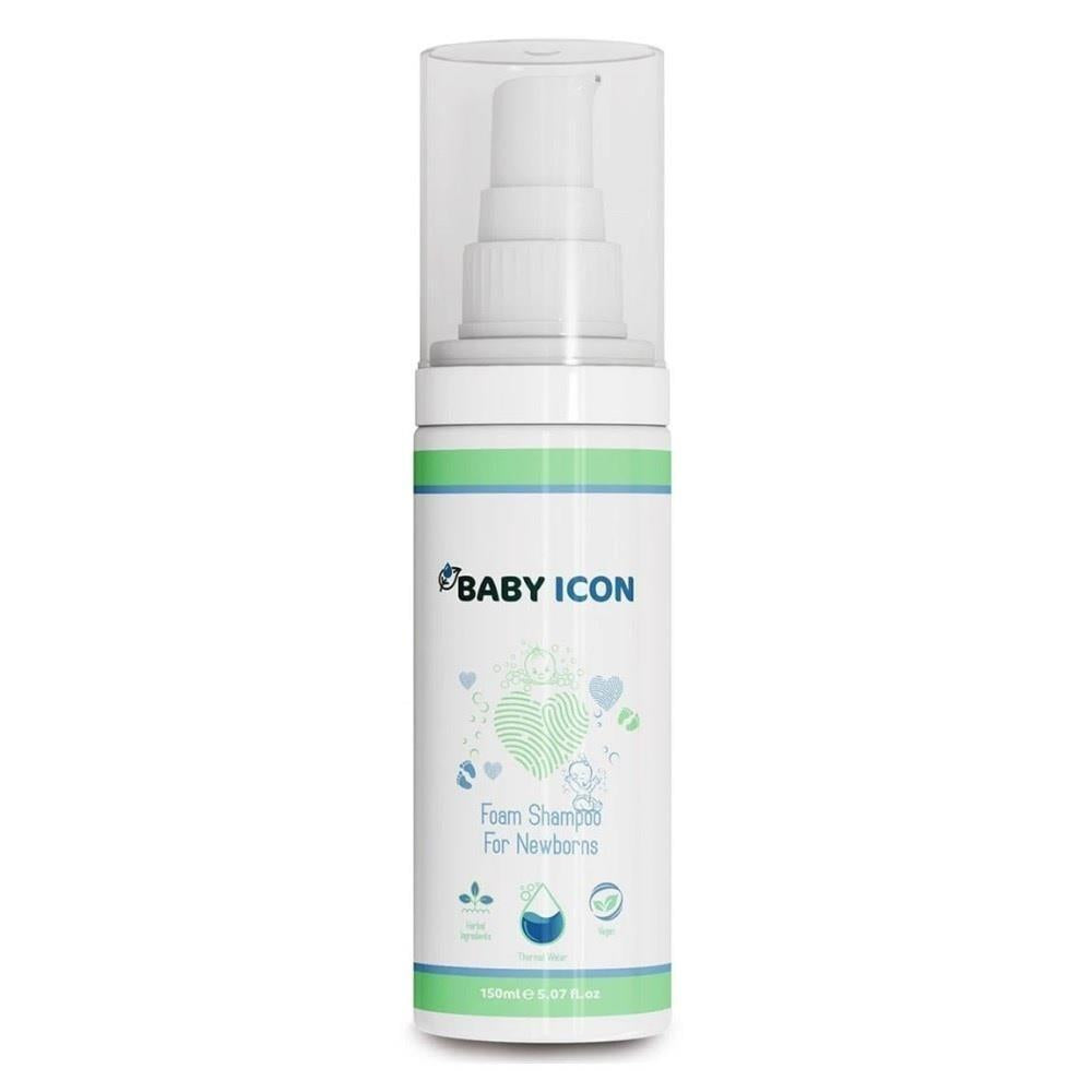 Baby Icon Newborn Baby Foam Shampoo - Gentle, Natural, Cruelty-Free & Vegan Certified - 5.07 fl oz Baby Icon Newborn Foam Shampoo - Gentle & Natural newborn baby shampoo, natural baby care products, hypoallergenic baby shampoo, cruelty-free baby products, vegan baby shampoo, baby hygiene products, gentle baby shampoo, safe baby care, eco-friendly baby products