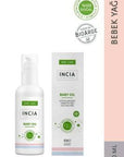 Incia Natural Baby Oil - 3.72 fl oz, Hypoallergenic & Chemical-Free for Sensitive Skin Incia Natural Baby Oil - Hypoallergenic & Chemical-Free Baby oil, Natural baby skincare, Organic baby oil, Hypoallergenic baby products, Chemical-free baby care, Natural baby products, Baby skincare routine, Gentle baby care, Sensitive skin baby products, Natural oils for babies, Wheat germ oil, Almond oil, Jojoba oil, Sesame oil, Baby massage oil, Moisturizer for babies