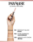 Loreal Paris Paradise Le Kohl Eyeliner - Immaculate Snow, Long-Lasting, Sensitive Eyes Makeup Loreal Paris Eyeliner - Long Lasting & Gentle Loreal Paris, Paradise Le Kohl Eyeliner, Immaculate Snow, Long-lasting eyeliner, Sensitive eyes makeup, Eye makeup, Cosmetics, Makeup, Eyeliner, Smudge-proof, Gentle makeup