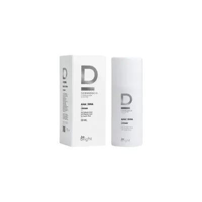 Dermoskin Be Bright AHA/BHA Cream - Brightening, Anti-Aging Skincare for Hyperpigmentation & Wrinkles Dermoskin Be Bright AHA/BHA Cream - Brighten & Smooth Skin Skincare cream, AHA BHA cream, Skin brightening cream, Anti-aging skincare, Exfoliating cream, Hyperpigmentation treatment, Wrinkle reduction, Sensitive skin friendly, Dermatologically tested, Skincare for mature skin, Brightening skincare products, Anti-aging creams, Glycolic acid skincare, Lactic acid skincare, Salicylic acid skincare