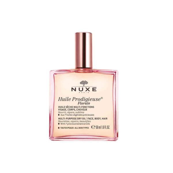 Nuxe Huile Prodigieuse Florale: Multi-Purpose Floral Dry Oil for Intense Hydration, Natural Radiance for Face, Body & Hair - 50ml Nuxe Florale Oil: Multi-Purpose Dry Oil for Radiant Skin & Hair Nuxe Huile Prodigieuse Florale, multi-purpose dry oil, floral dry oil, natural skincare, moisturizing oil for face body hair, botanical oil blend, dry skin hydration, hair shine oil, dry oil, floral oil, face oil, body oil, hair oil, moisturizing, hydrating, skincare, beauty, natural ingredients, plant-based, floral