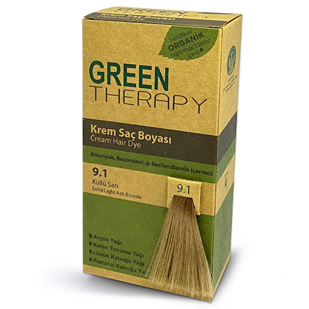 Green Therapy Ammonia-Free Hair Dye - Nourishing Argan Oil Formula for Natural Gray Hair Coverage - view 2