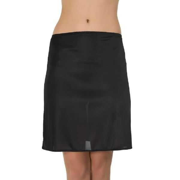 Kom Basic Mini Jupon Black Smooth Under-Dress Half Slip