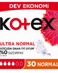 Kotex Ultra Normal Pads for Daily Protection 30 Count