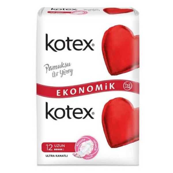 Kotex Ultra Normal Sanitary Pads for Reliable Protection 12 Count
