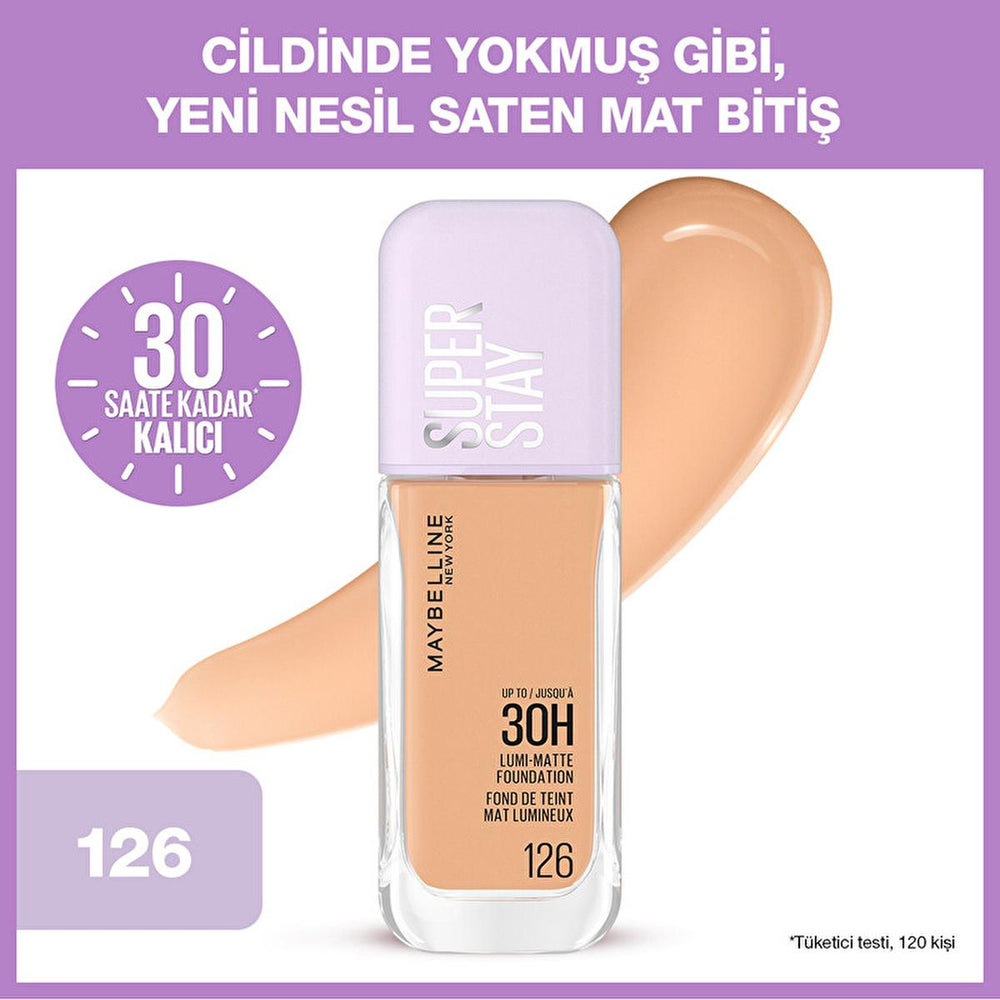 Maybelline New York Super Stay Lumi Matte Foundation - Long-Lasting, Lightweight, Matte Finish Makeup for Various - view 3