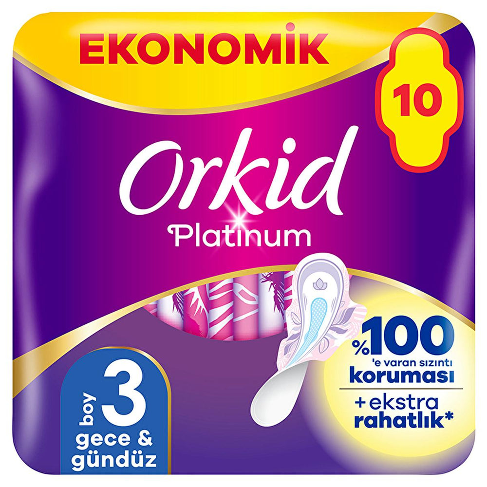 Orkid Platinum Hygienic Pads - Comfortable, Leak-Proof Menstrual Hygiene Products for Women - Hygiene Products