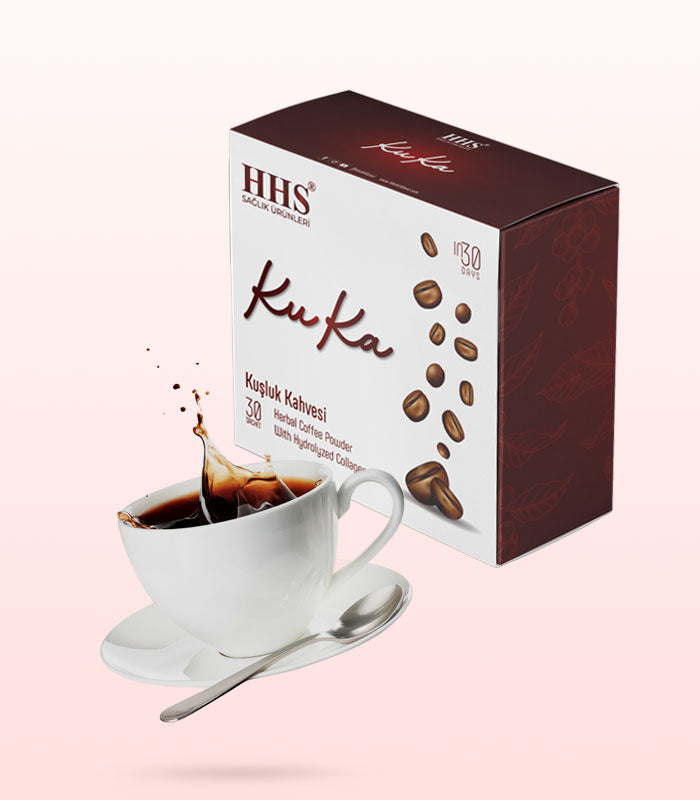 HHS KuKa Natural Morning Coffee | 30-Day Pack | Collagen & Hyaluronic Acid