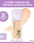 Maybelline Super Stay Lumi Matte Foundation: 30H Lightweight Satin Matte Coverage for Oily Skin, Natural Finish Maybelline Lumi Matte: 30H Lightweight Foundation for Oily Skin Maybelline foundation, Lumi Matte foundation, Long lasting foundation, Lightweight foundation, Satin matte foundation, Foundation for oily skin, Natural finish foundation, 30 hour foundation, Maybelline, Lumi Matte, foundation, long-lasting, lightweight, satin matte, oily skin, natural finish, 30-hour, makeup, face makeup, cosmetic, b