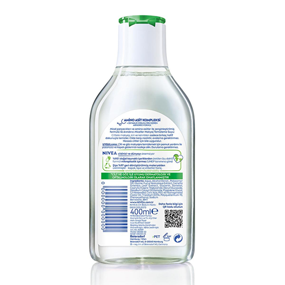 Nivea Micellar Makeup Remover - Gentle, Effective, No-Rinse Solution for Sensitive Skin - 13.53 fl oz - view 2