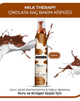 Morfose Milk Therapy Chocolate Hair Mousse: Revitalize Dry, Damaged Hair with Milk Protein & Amino Acids - Color Safe Volumizing Treatment Morfose Milk Therapy Chocolate Hair Mousse - Repair & Revitalize hair mousse, milk therapy mousse, chocolate hair mousse, hair repair mousse, dry hair treatment, damaged hair treatment, color safe hair mousse, hair volumizing mousse, hair protein treatment, amino acid hair treatment, hair care, hair styling, milk protein, amino acids, dry hair, damaged hair, color protec