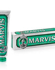 Marvis Klasik Ekstra Nane Toothpaste - 85ml - Adult Oral Care with Sodium Fluoride & Whitening Benefits Marvis Klasik Ekstra Nane Toothpaste - Refreshing Mint Flavor Marvis toothpaste, mint flavor toothpaste, adult toothpaste, sodium fluoride toothpaste, whitening toothpaste, oral care, oral hygiene, toothpaste with piperita mint, long-lasting freshness, cavity protection, teeth whitening, tartar control, plaque removal, healthy gums, daily oral care, adult oral care products