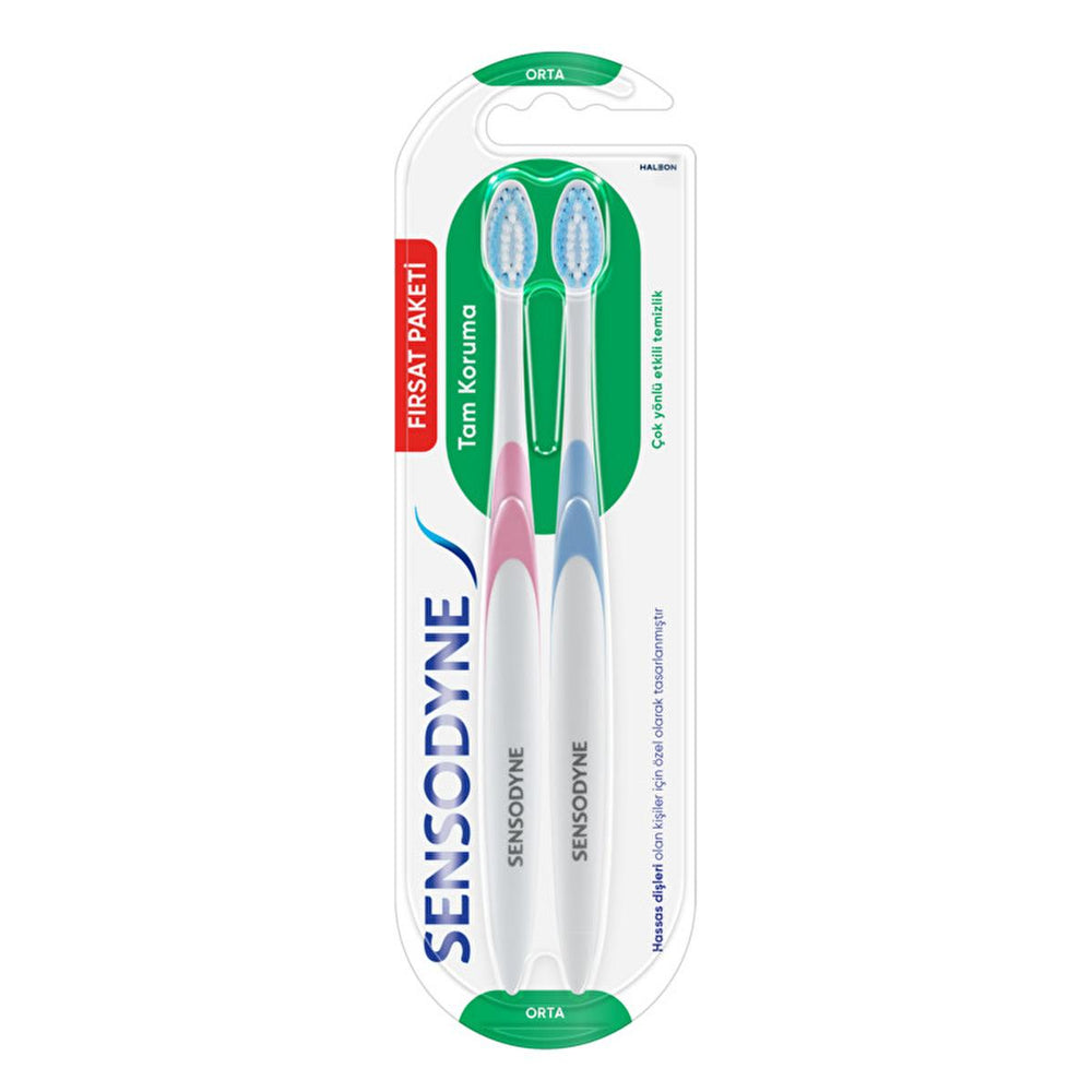 Sensodyne Manual Toothbrush for Sensitive Teeth and Gums - Gentle Oral Care, Effective Cleaning - Toothpaste