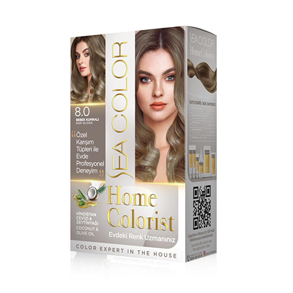 Sea Color Home Colorist Hair Dye Kit - Achieve Vibrant Color & Gray Coverage at Home - Hair Dye