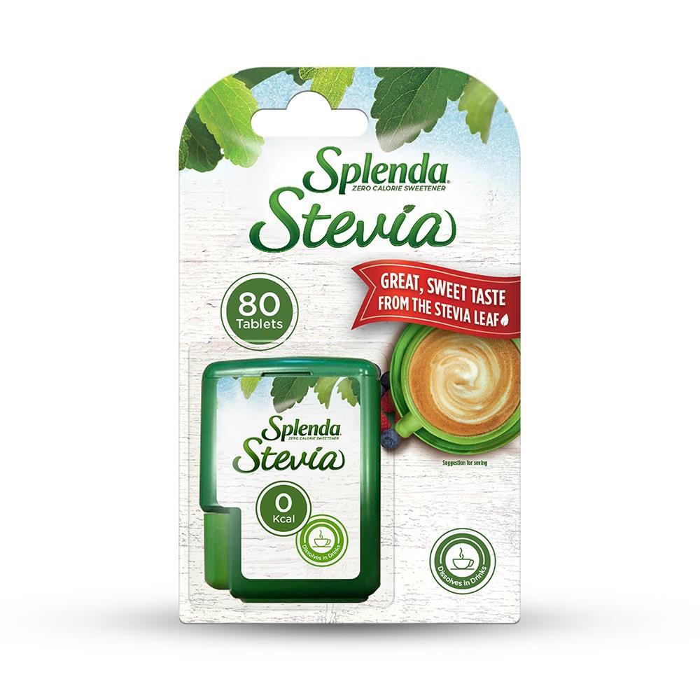 Splenda Stevia Sweetener Tablets for Hot Drinks 80 Count
