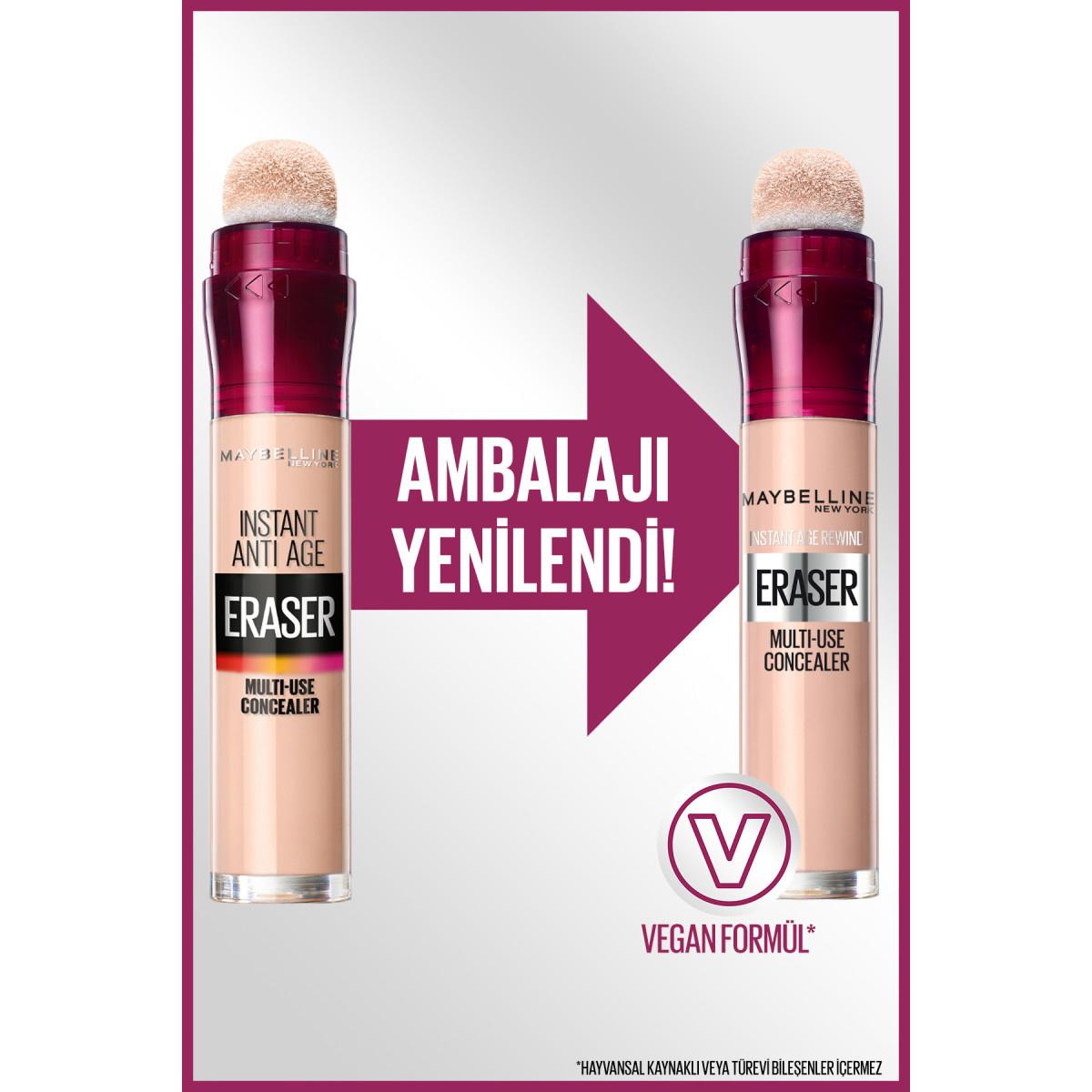 Maybelline Instant Anti Age Eraser Concealer - High Coverage, Anti-Aging, Brightening Under-Eye Coverage Maybelline Instant Anti Age Eraser Concealer - Anti-Aging Coverage Concealer, Anti-aging concealer, Maybelline Instant Anti Age Eraser, Under-eye concealer, High coverage concealer, Makeup, Cosmetics, Beauty products, Skincare, Dark circle concealer, Fine line concealer, Brightening concealer, Goji berry extract, Instant Anti Age Eraser formula