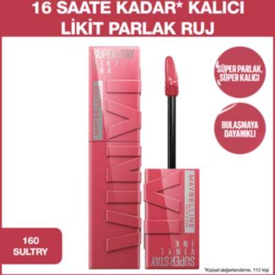 Maybelline Super Stay Vinyl Ink Liquid Lipstick - Long Lasting Lip Color with Vinyl Ink Finish, 160 Sultry Shade Maybelline Super Stay Vinyl Ink Lipstick - Long Lasting Color Maybelline Super Stay Vinyl Ink, Liquid Lipstick, Long Lasting Lip Color, Vinyl Ink Finish Lipstick, 160 Sultry Shade, Lipstick, Cosmetics, Makeup, Long Lasting Makeup, Vinyl Ink Lipstick, Maybelline Lipstick, Sultry Lipstick Shade, Lip Color, Makeup Essentials