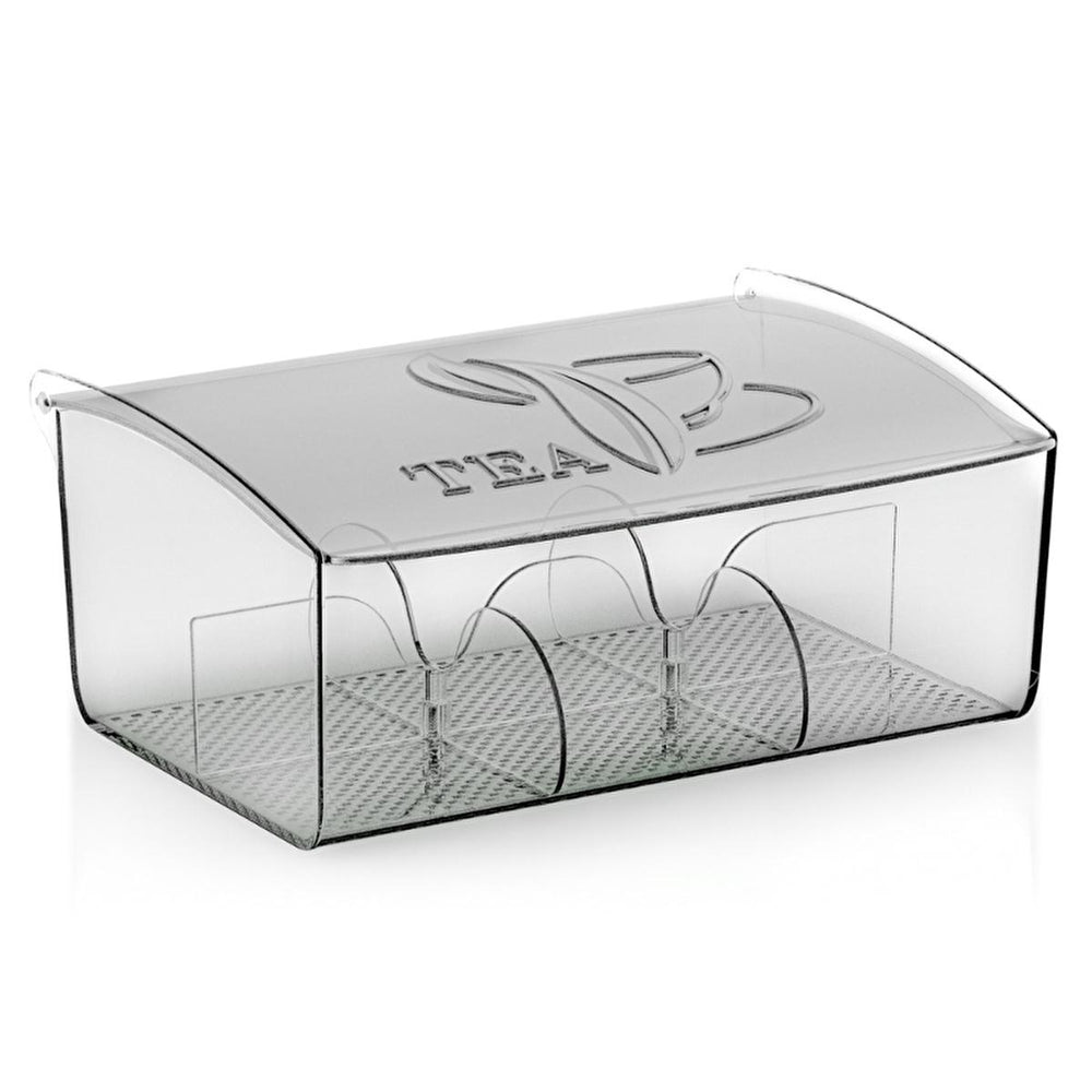 Bee Home Crystal Tea Box Organizer - Elegant Kitchen Storage Solution for Tea Enthusiasts - Food & Candy