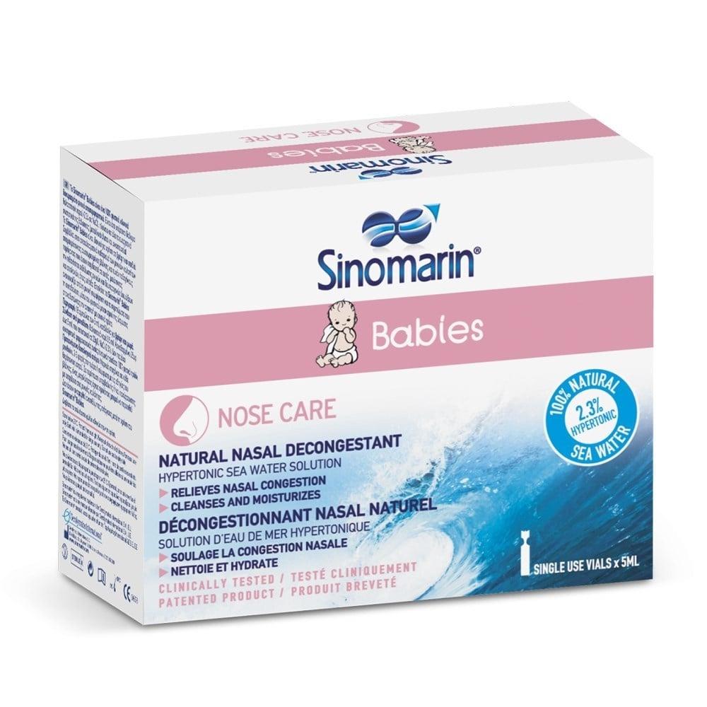 Sinomarin Babies Nasal Spray for Infants - Natural Congestion Relief, Hypertonic Saline Solution, 5ml x 18 Vials Sinomarin Babies Nasal Spray - Natural Relief for Infants nasal spray for babies, natural nasal relief for infants, hypertonic saline solution, Sinomarin Babies, nasal congestion relief for newborns, baby care products, natural baby products, saline nasal spray, infant nasal congestion relief, baby nasal spray, natural relief for baby congestion